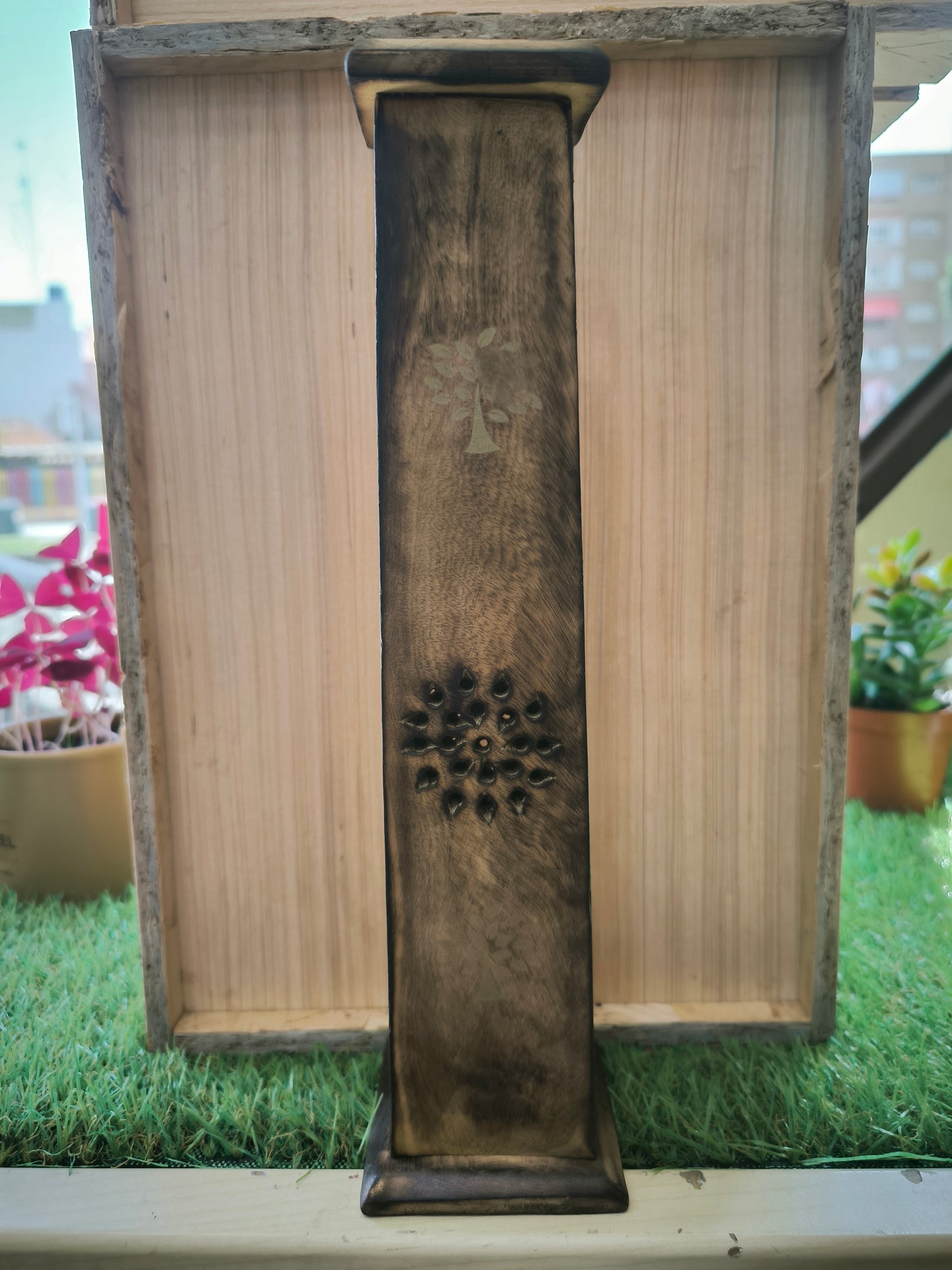Porta Inciensos Vertical Árbol