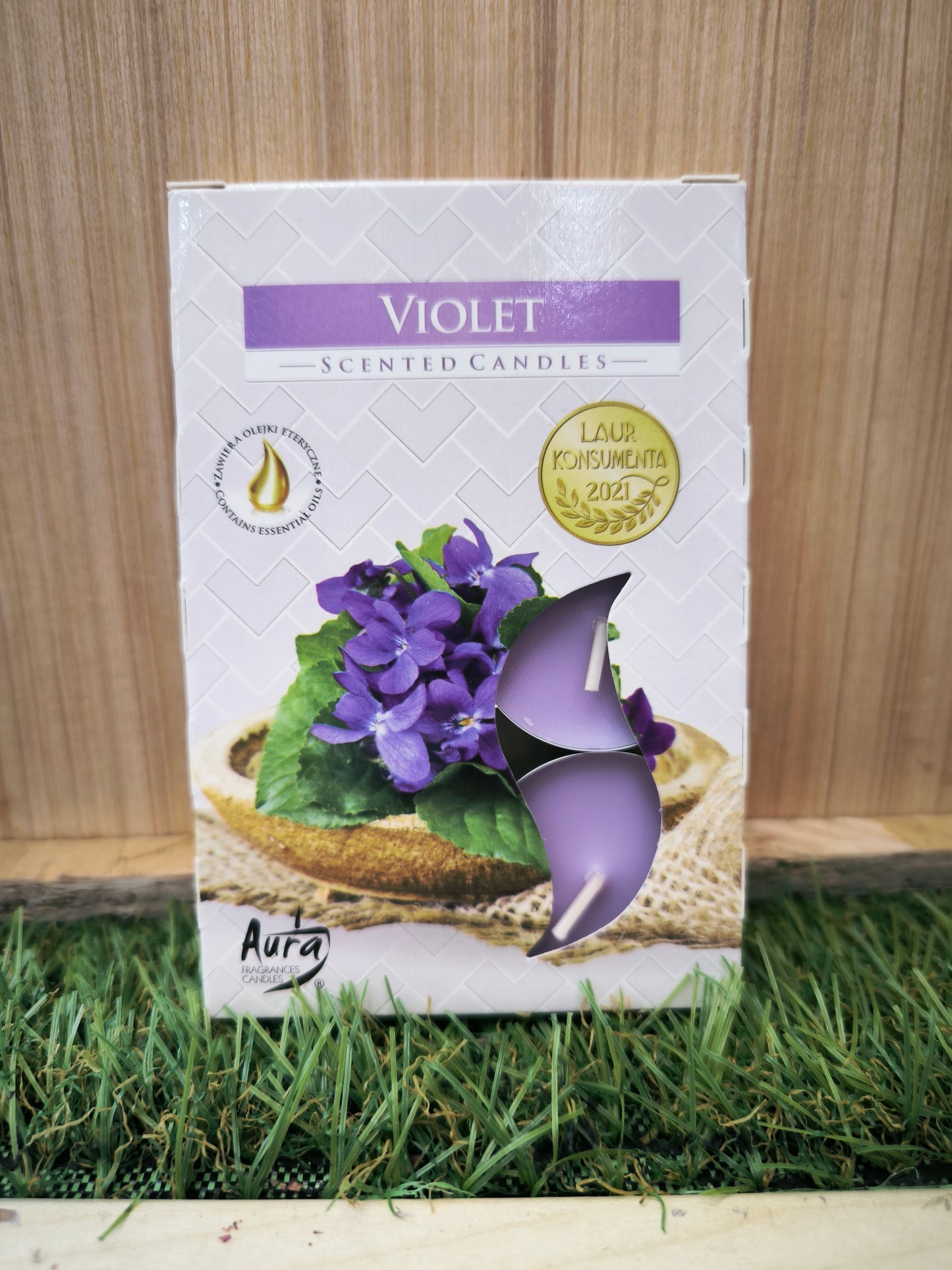 Velas De Té 6 Und Violetas