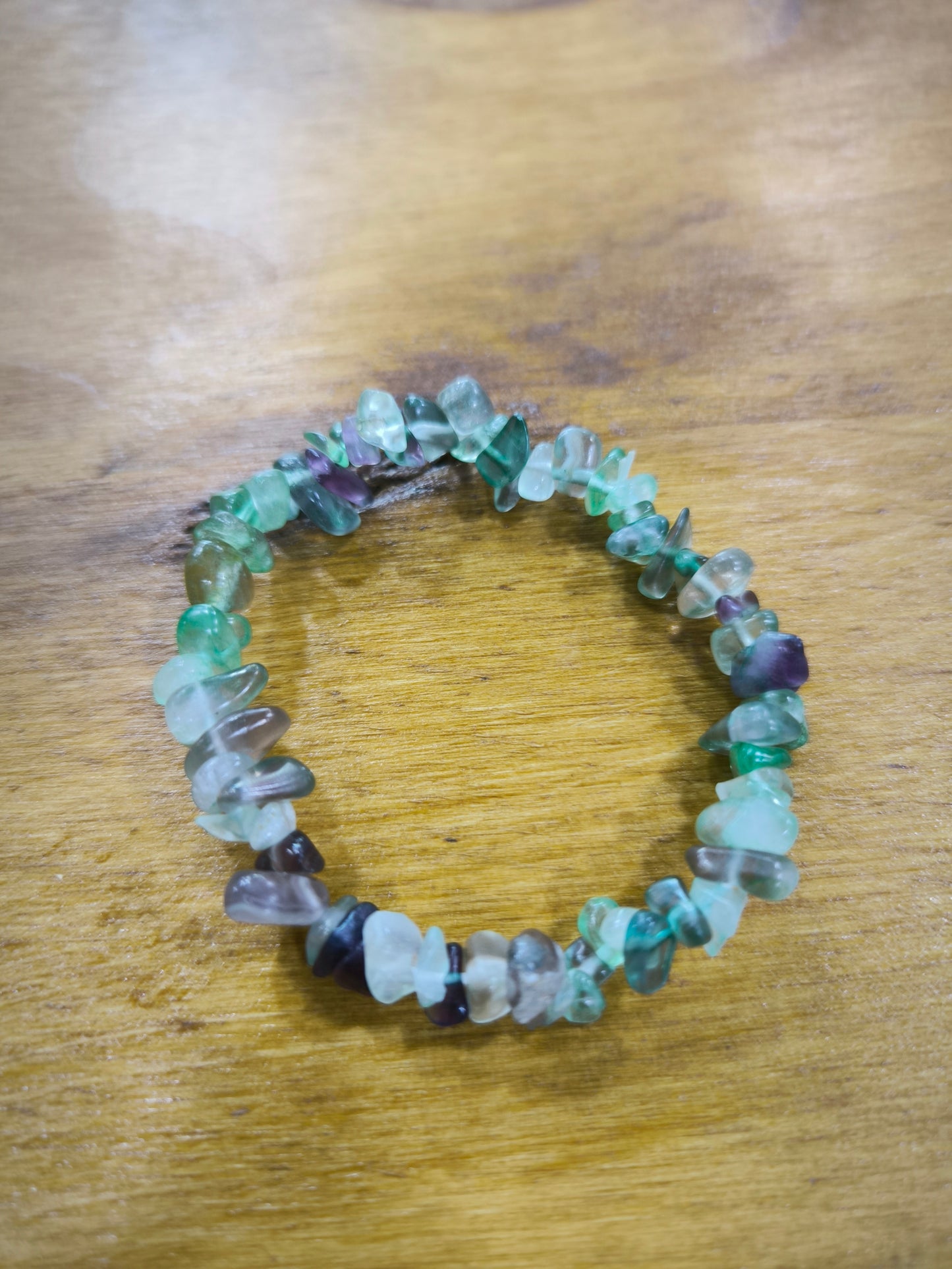 Pulsera De Chips De Fluorita