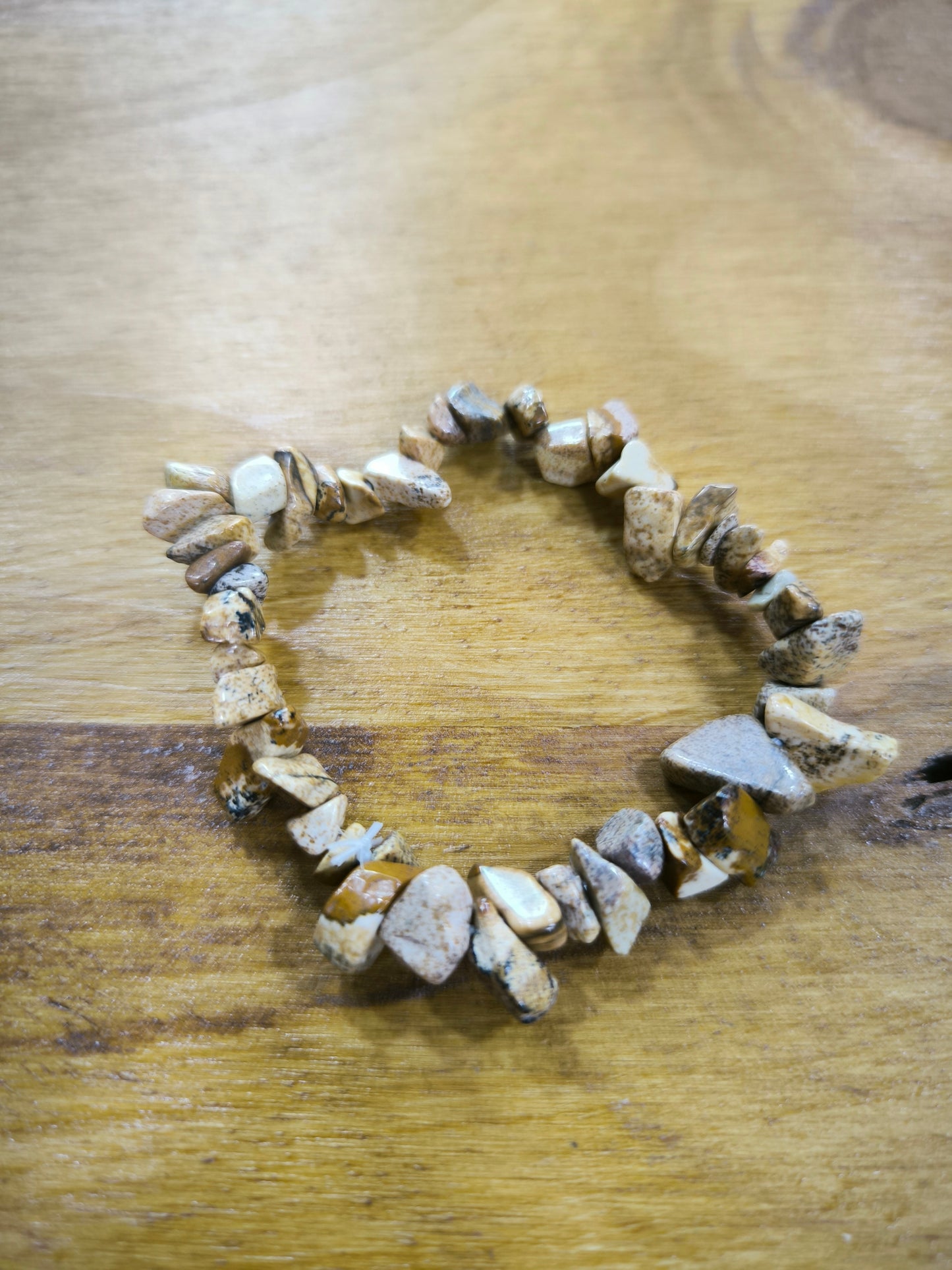Pulsera De Chips De Jaspe Paisaje