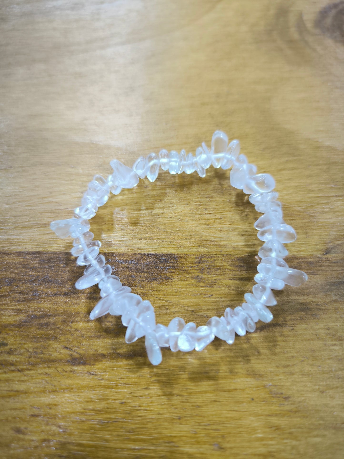 Pulsera De Chips De Cuarzo Cristal