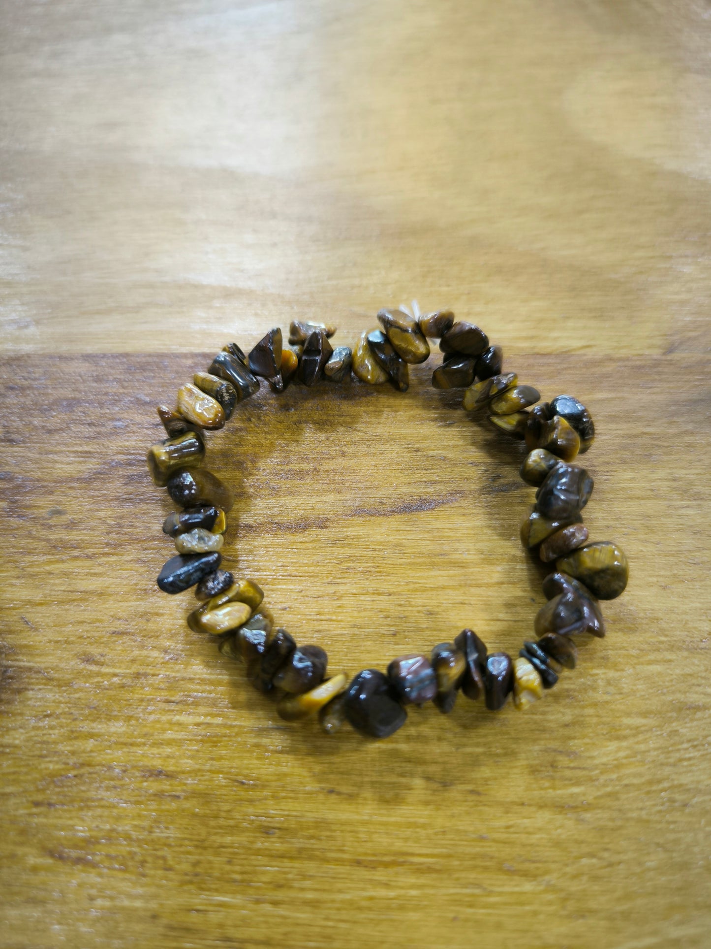 Pulsera De Chips De Ojo De Tigre
