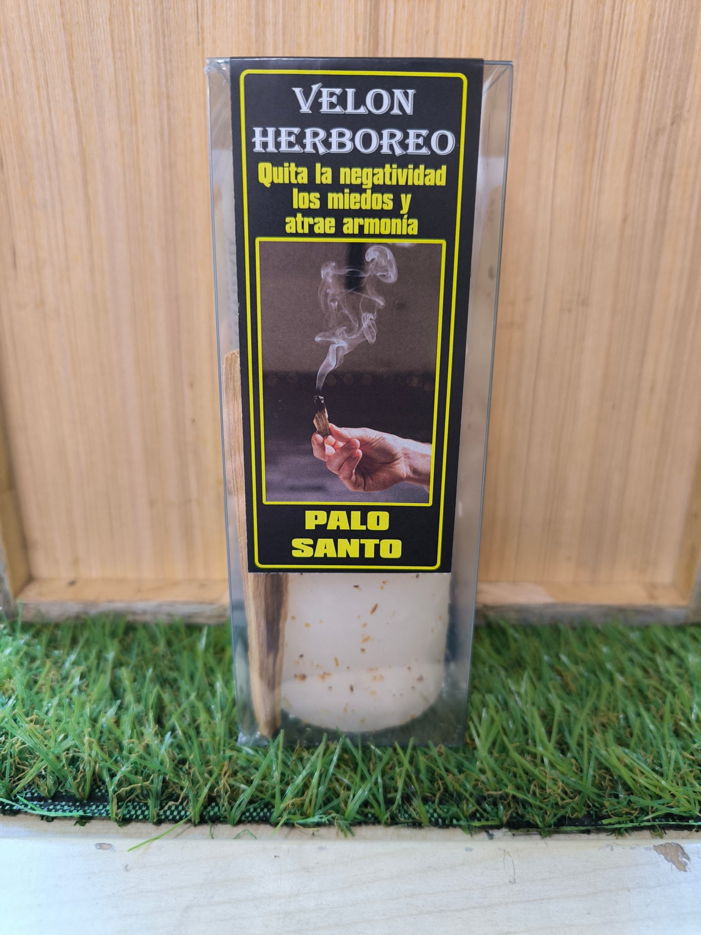 Velón Herbóreo Ritual Palo Santo