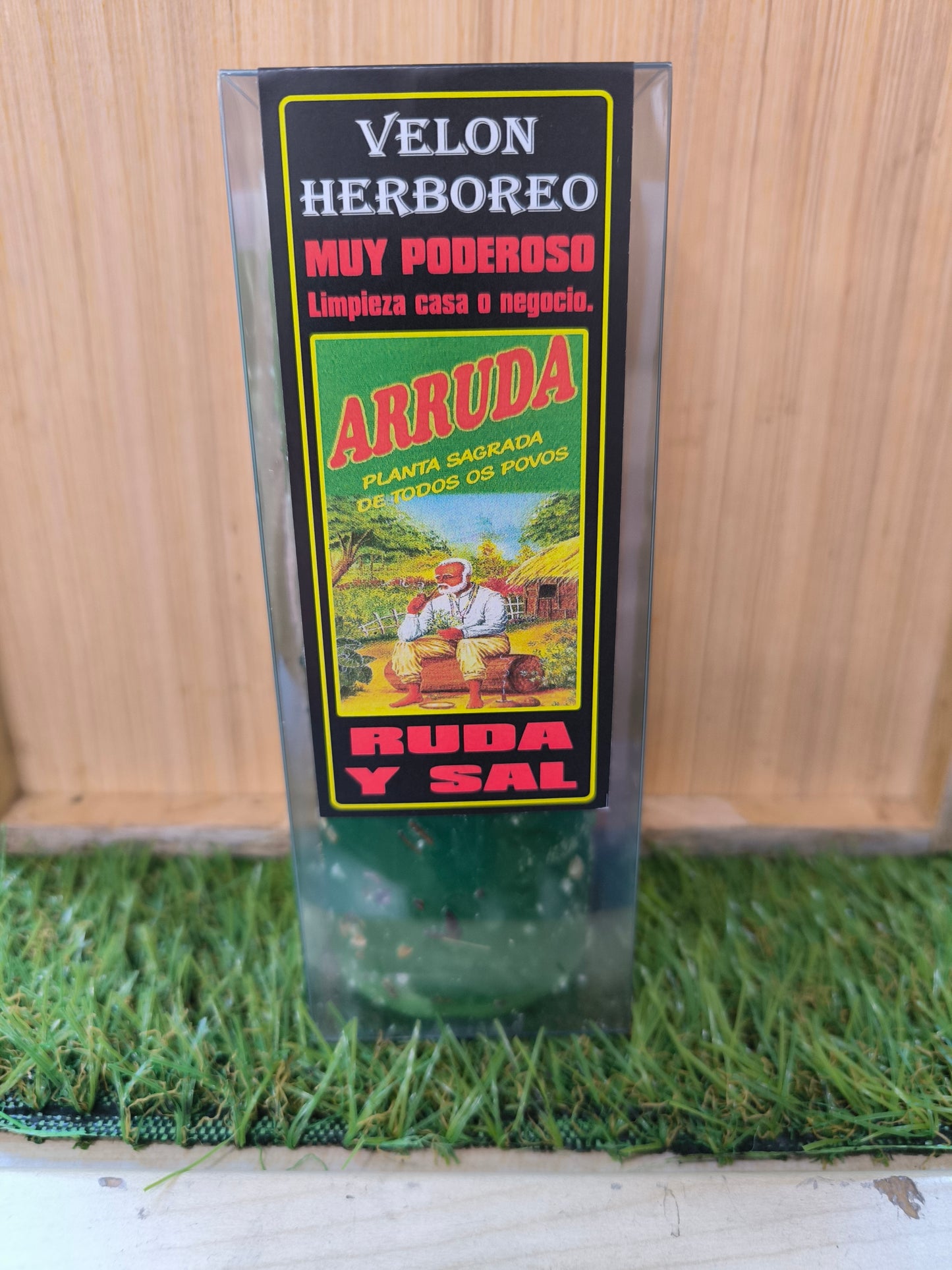 Velón Herbóreo Ritual Ruda Y Sal