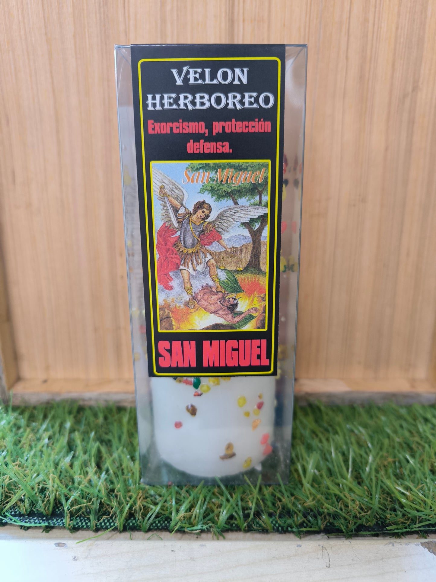 Velón Herbóreo Ritual Arcángel San Miguel