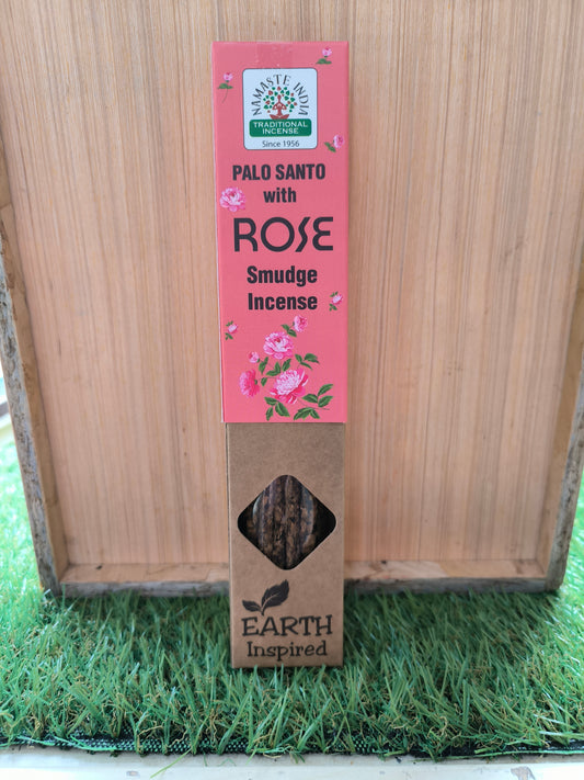 Incienso Orgánico De Palo Santo Y Rosa