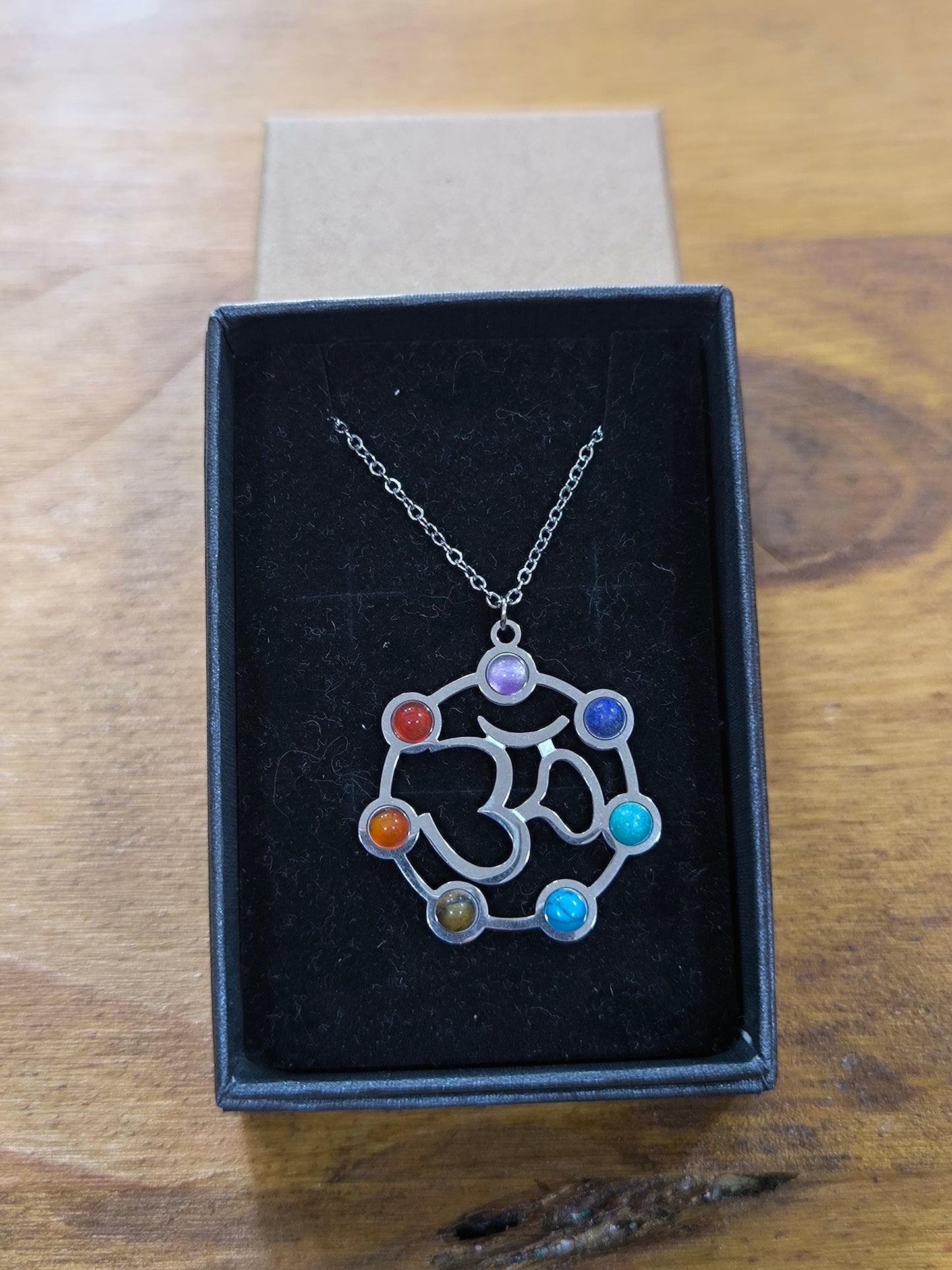 Colgante 7 Chakras Y Om