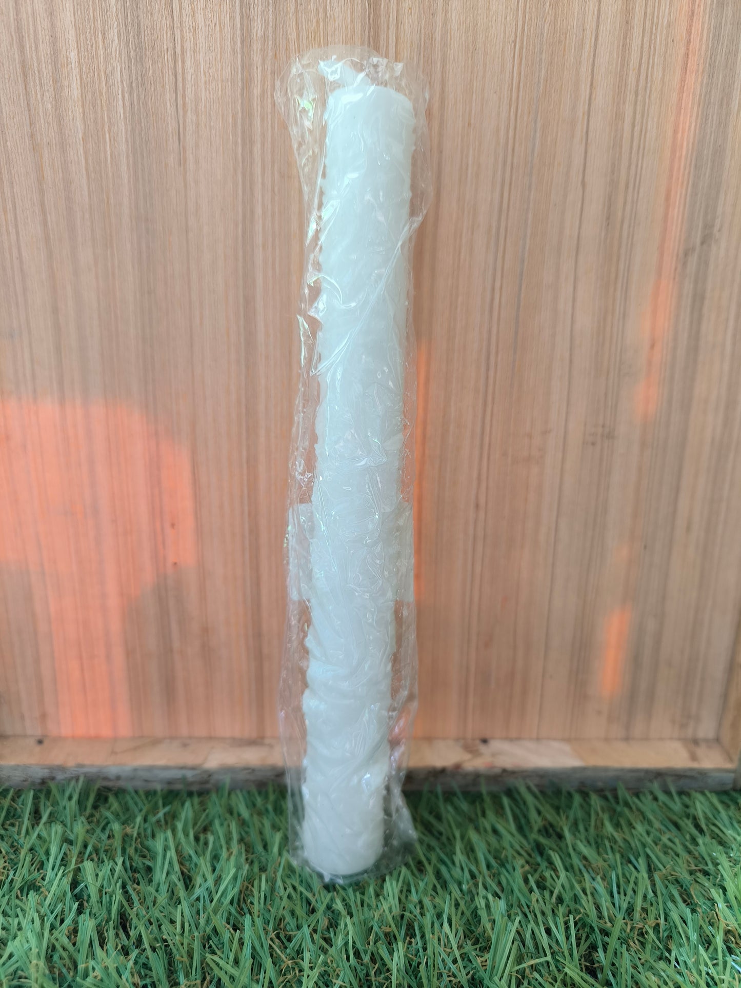 Vela Blanca Con Sal Y Ruda 20 Cm