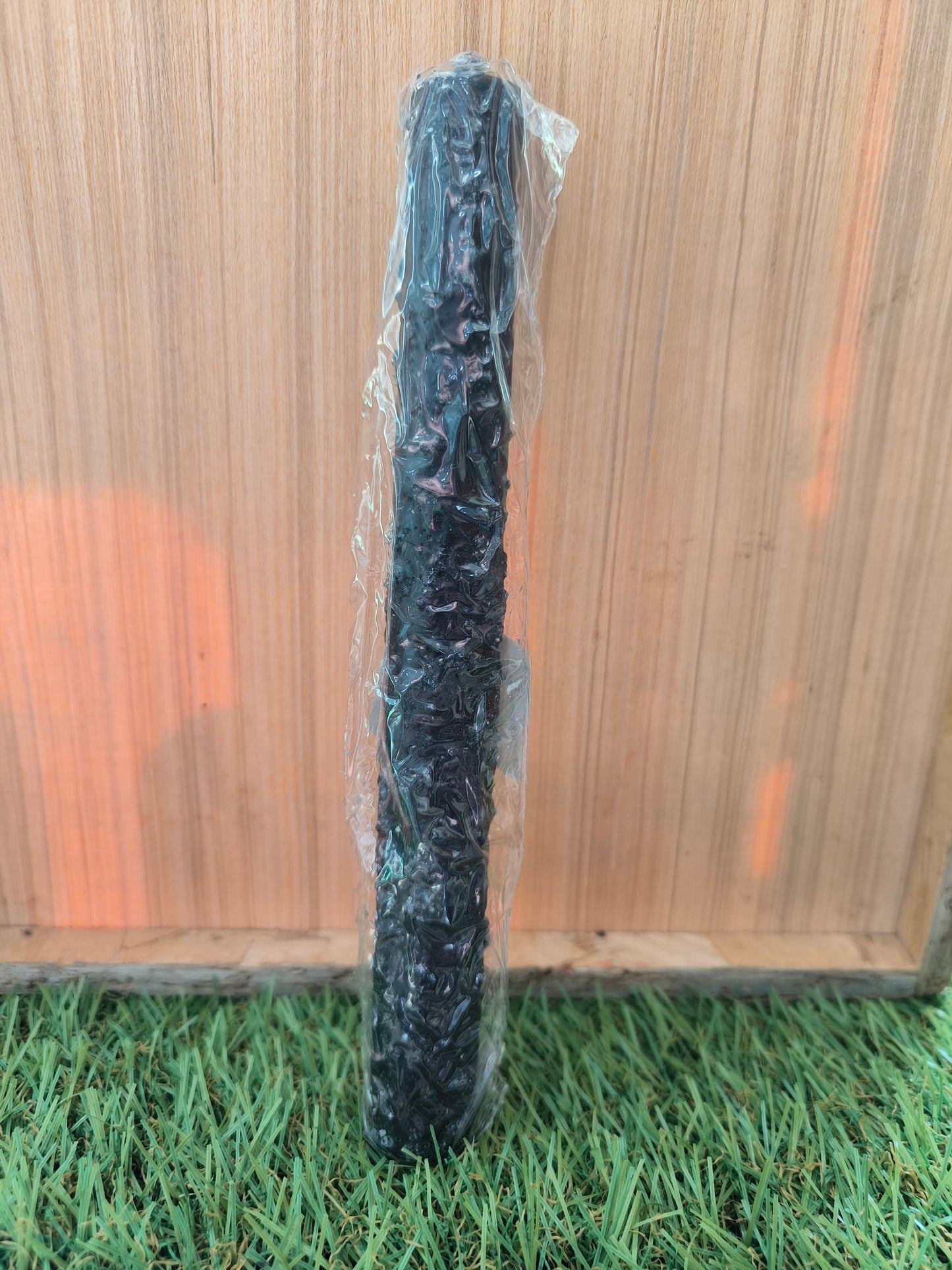 Vela Negra Con Sal Y Ruda 20 Cm