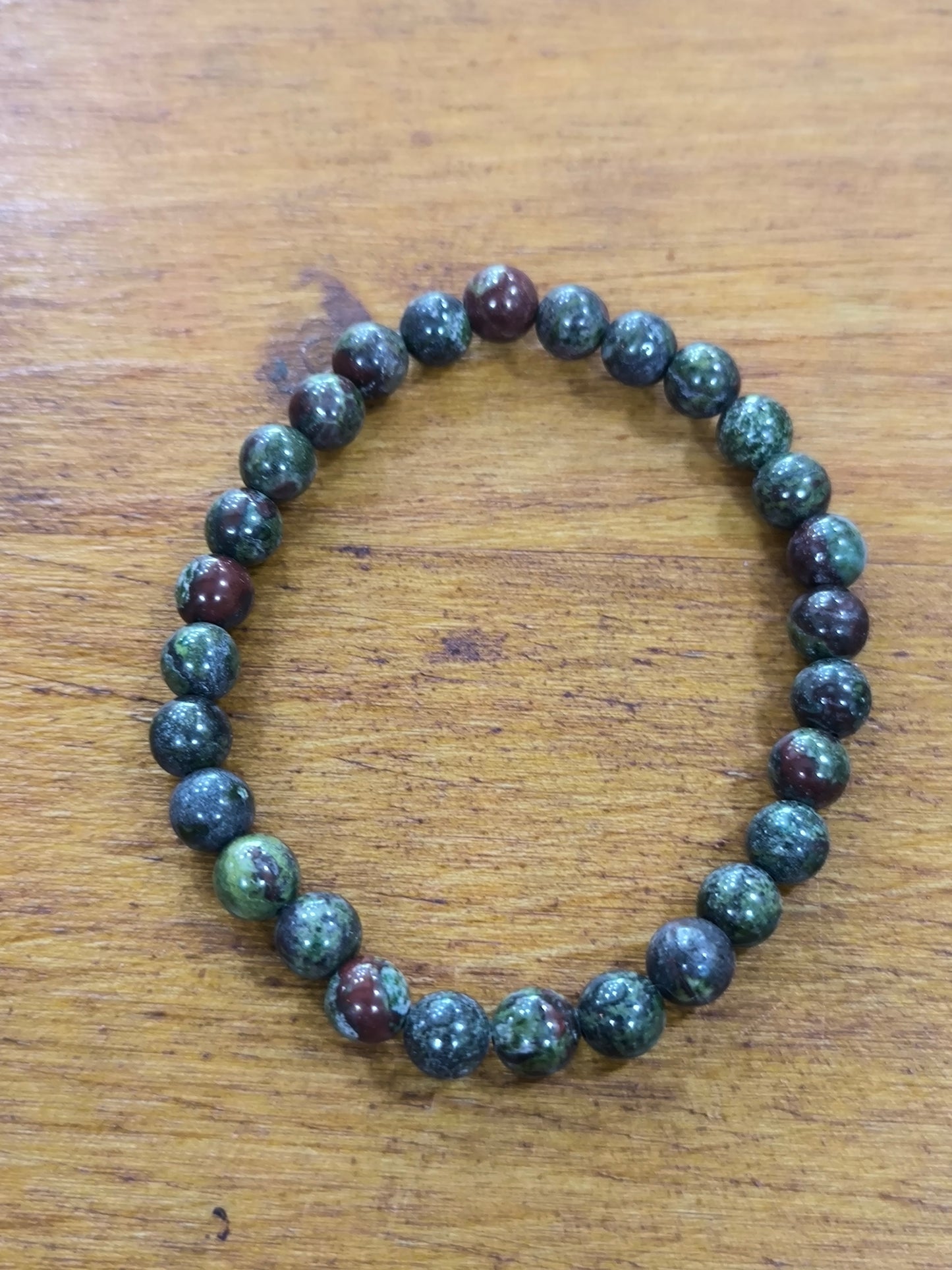 Pulsera Mineral De Jaspe Dragón