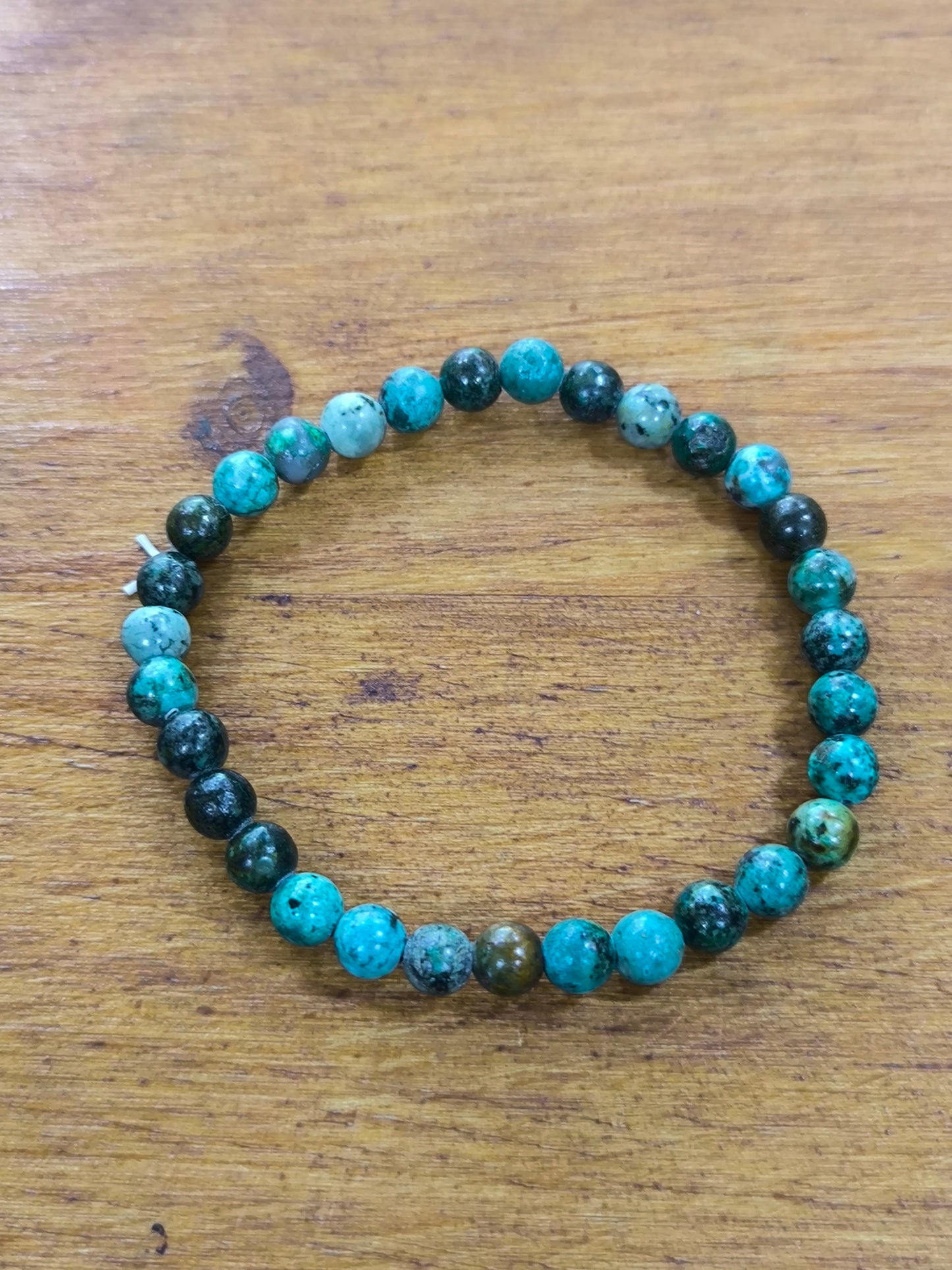 Pulsera Mineral De Turquesa Africana