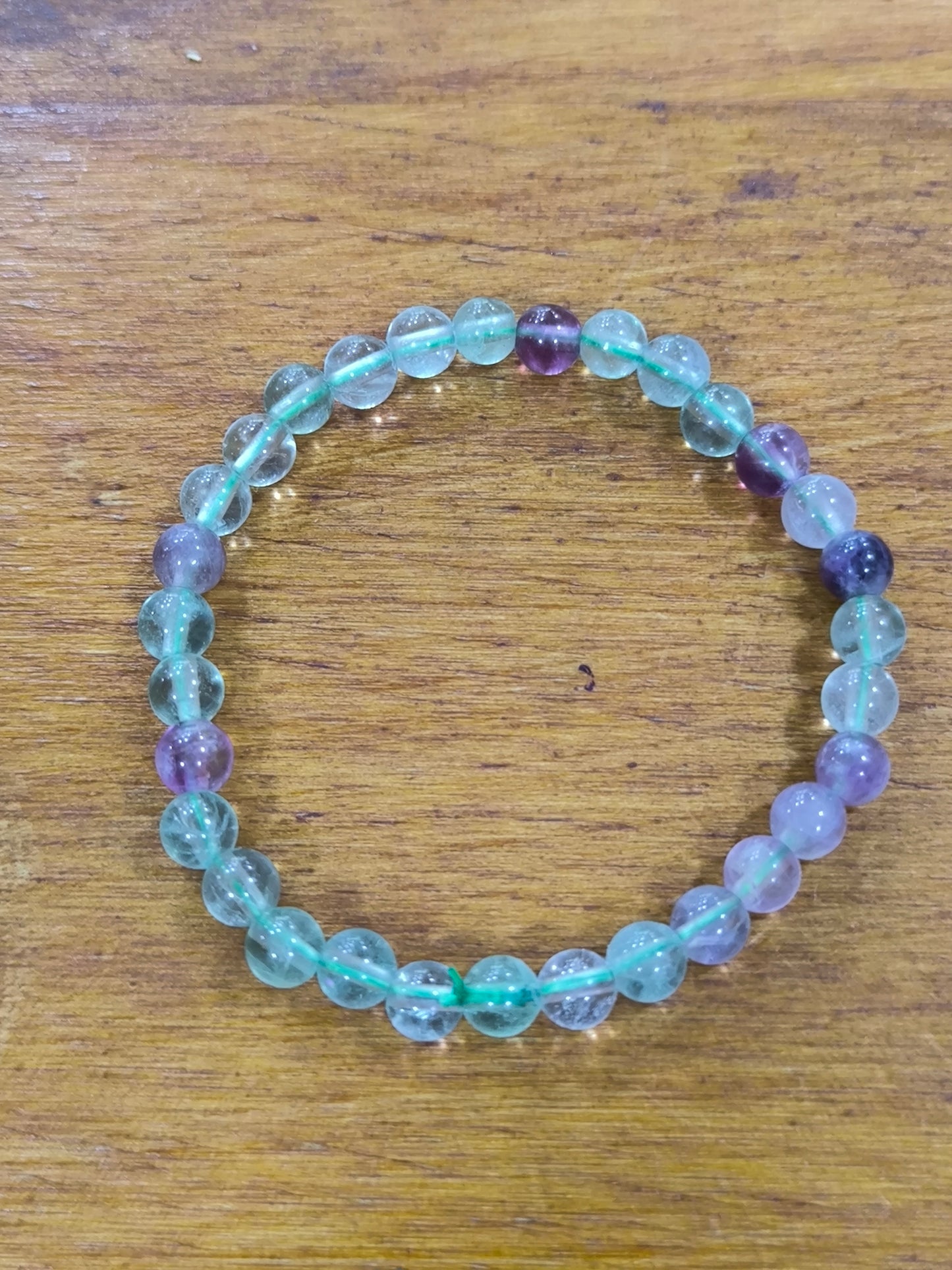 Pulsera Mineral De Fluorita