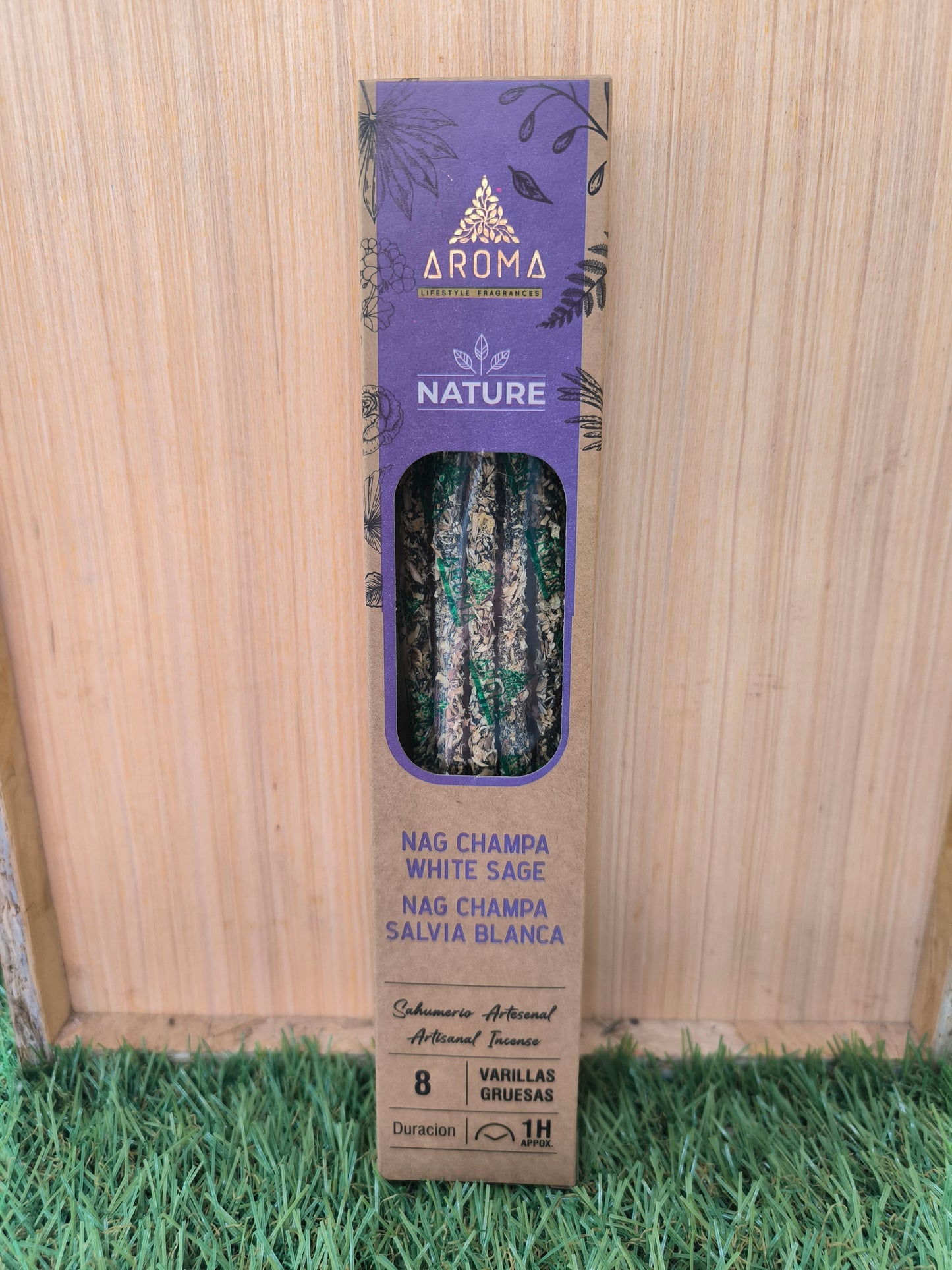 Incienso Orgánico De Salvia Blanca Y Nag Champa