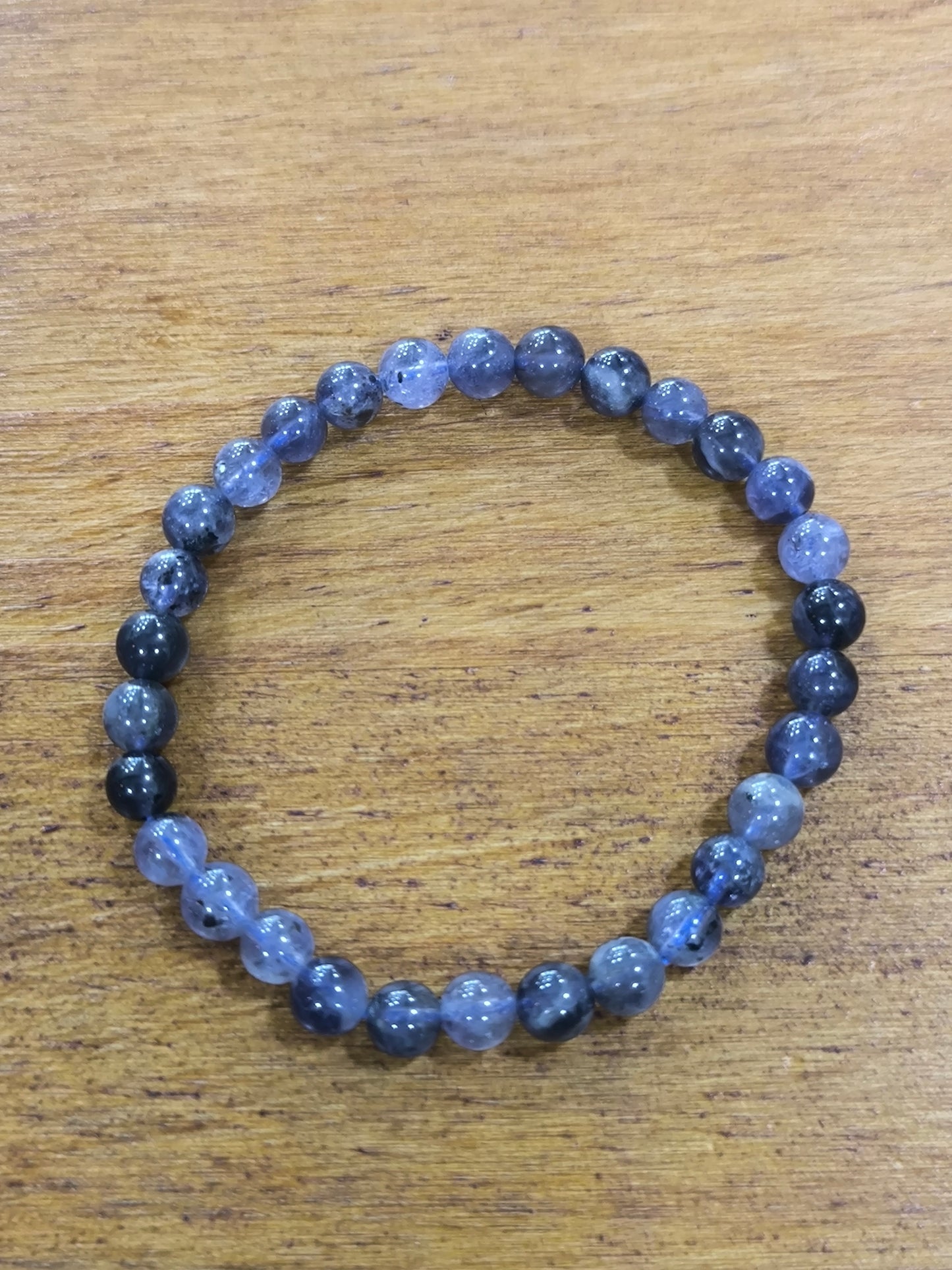 Pulsera Mineral De Iolita