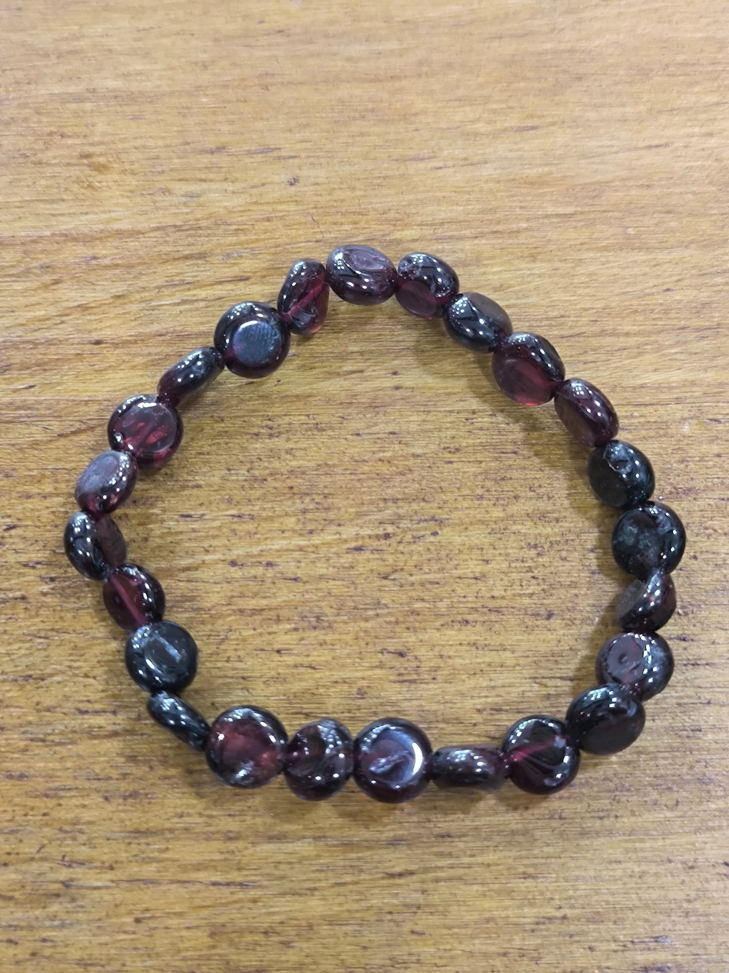 Pulsera Mineral De Granate