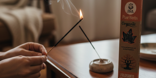 Aroma de Incienso Orgánico De Palo Santo Y Lavanda
