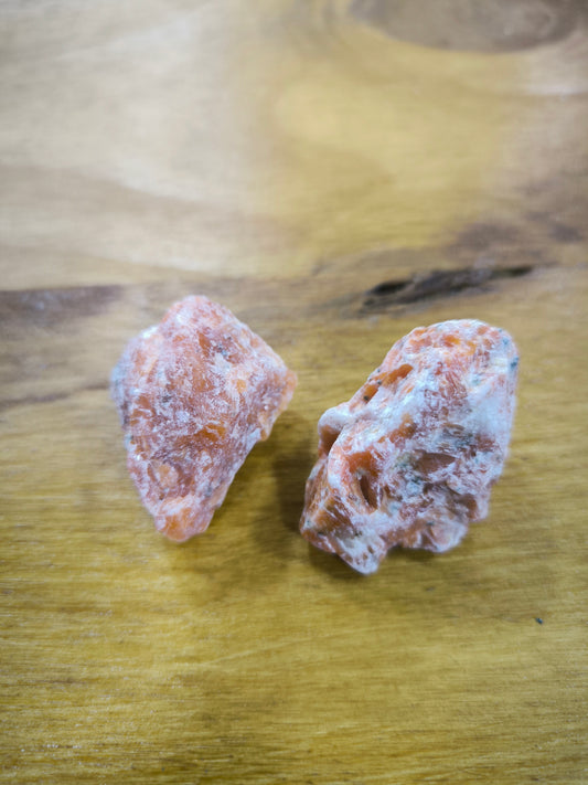 Mineral En Bruto De Calcita Naranja