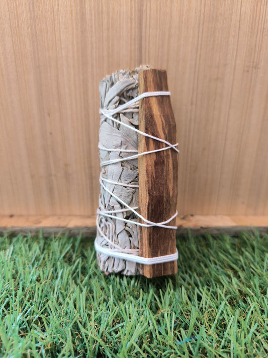 Sahumerio De Salvia Blanca Y Palo Santo