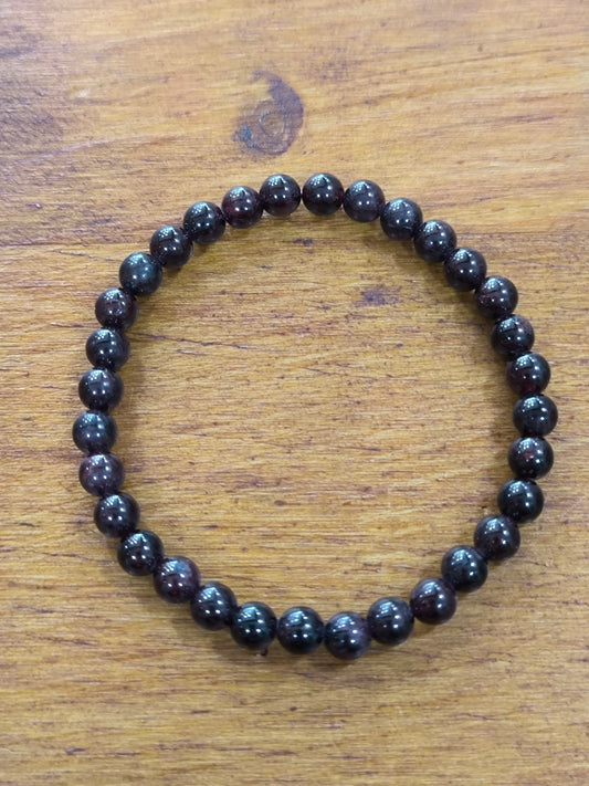 Pulsera Mineral De Granate
