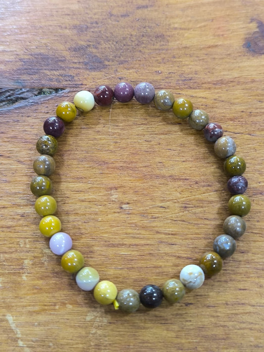 Pulsera Mineral De Mokaita