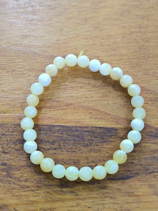 Pulsera Mineral De Calcita Miel