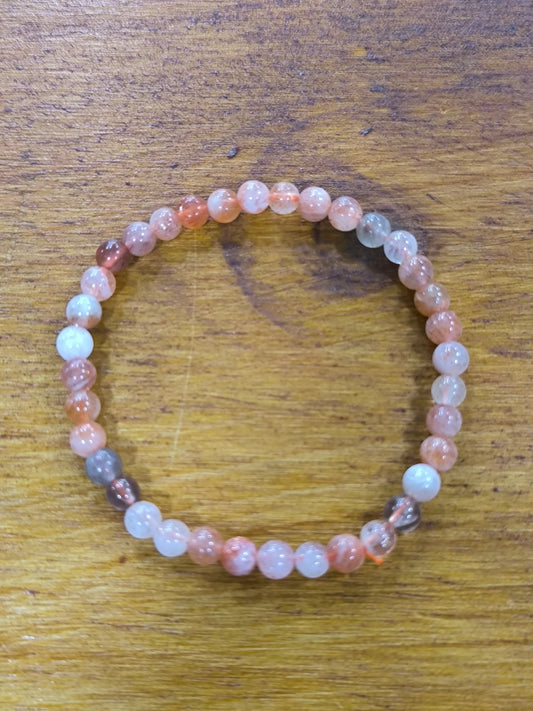 Pulsera Mineral De Piedra Sol