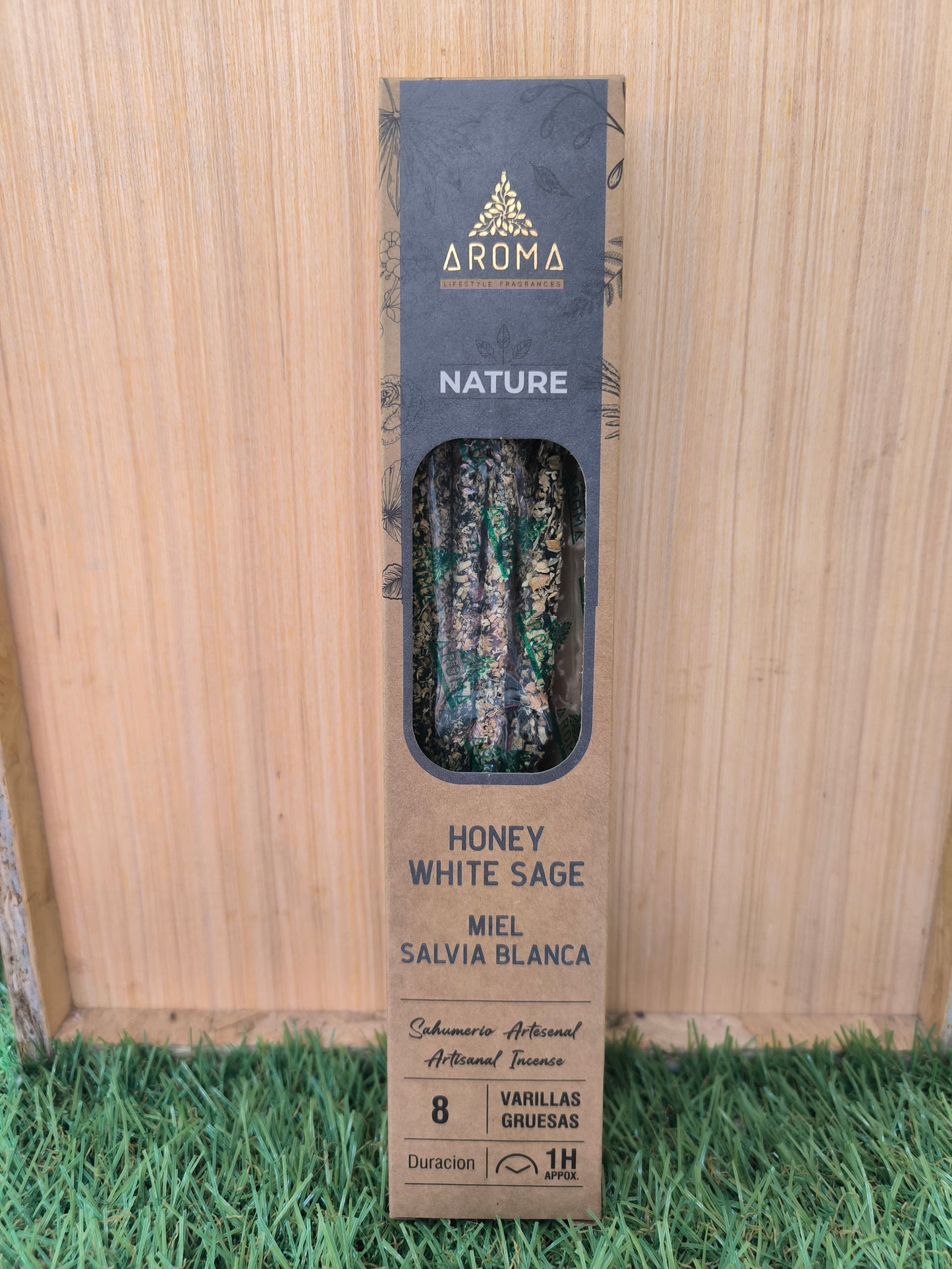 Incienso Orgánico De Salvia Blanca Y Miel