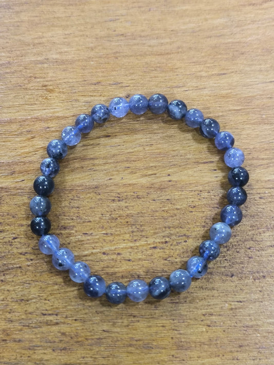 Pulsera Mineral De Iolita
