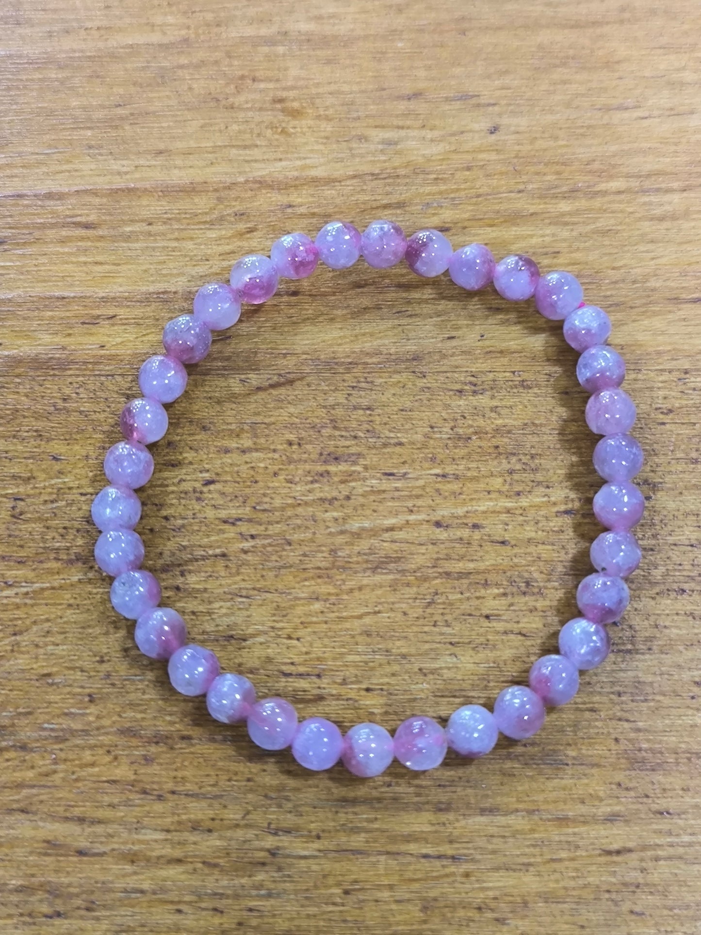Pulsera Mineral De Rubelita