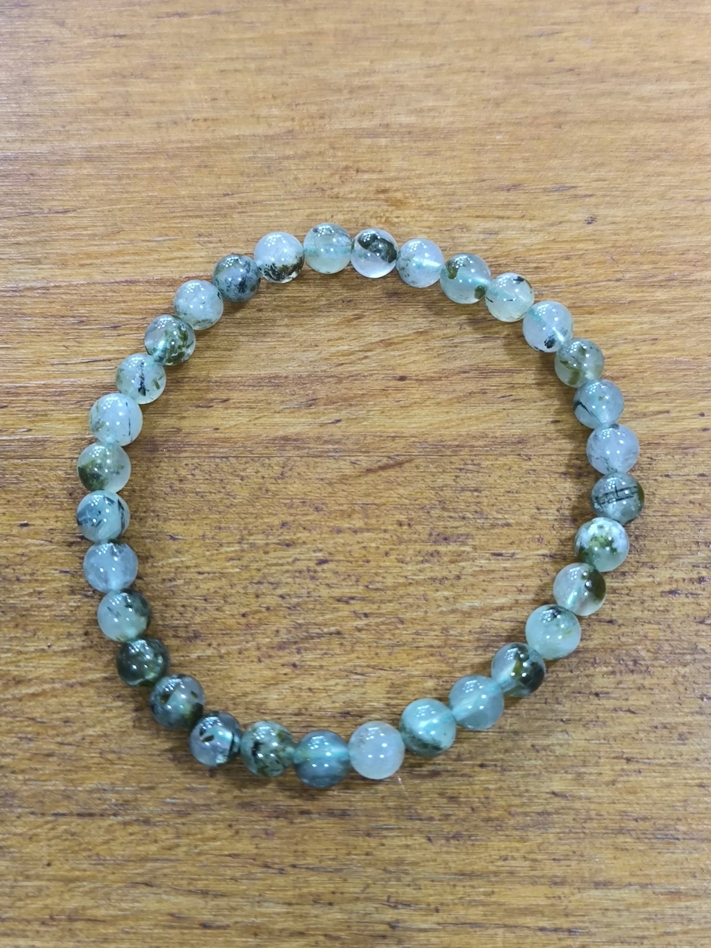 Pulsera Mineral De Prenhita