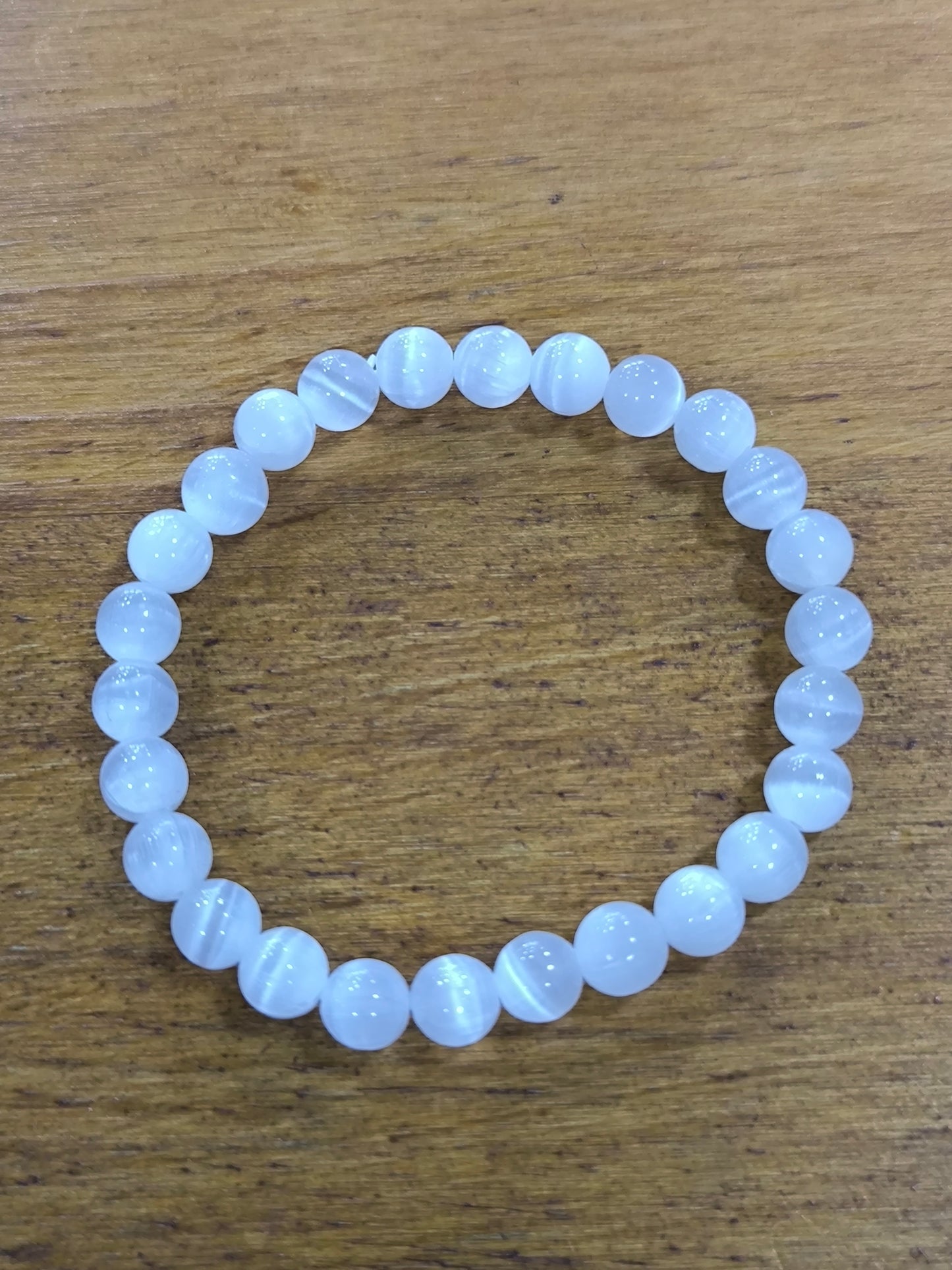 Pulsera Mineral De Selenita