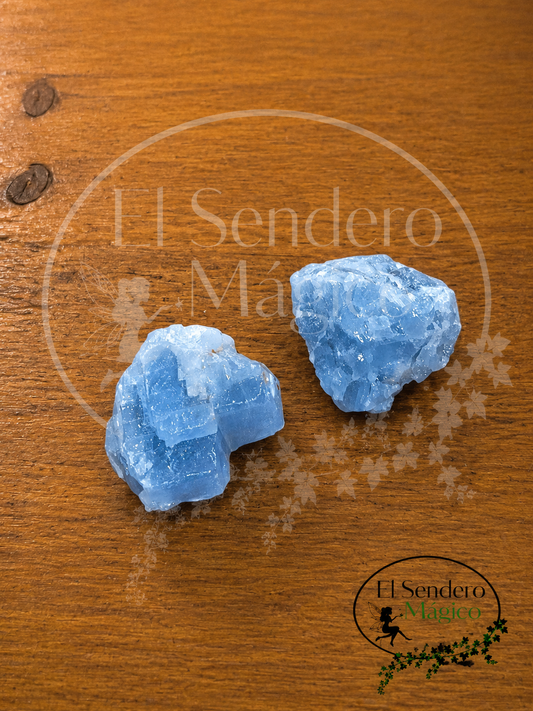 Mineral En Bruto De Calcita Azul Extra